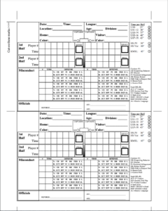 Game Card – Tennessee Valley Soccer Referee Association